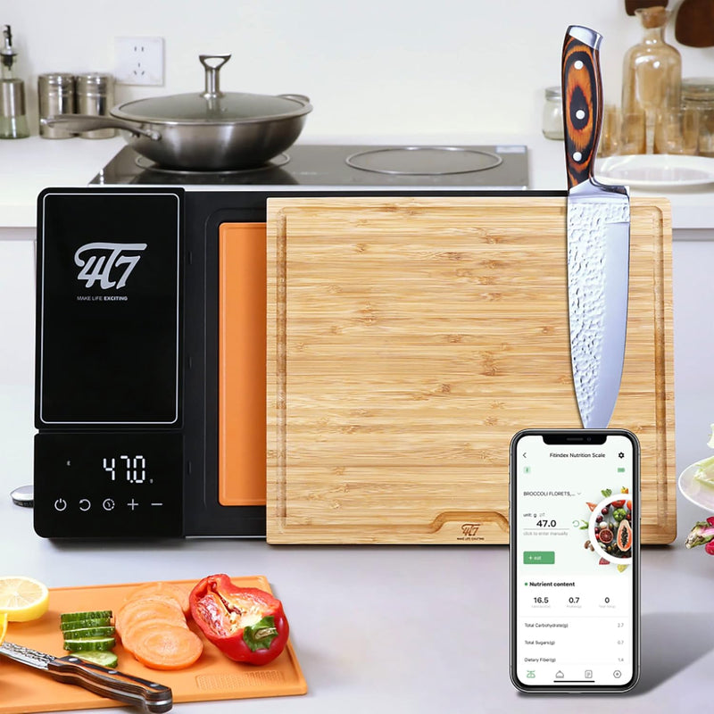 SmartChef Board - Tabua de Cortar Inteligente 4 em 1 com Balança (Pré-Black Friday)