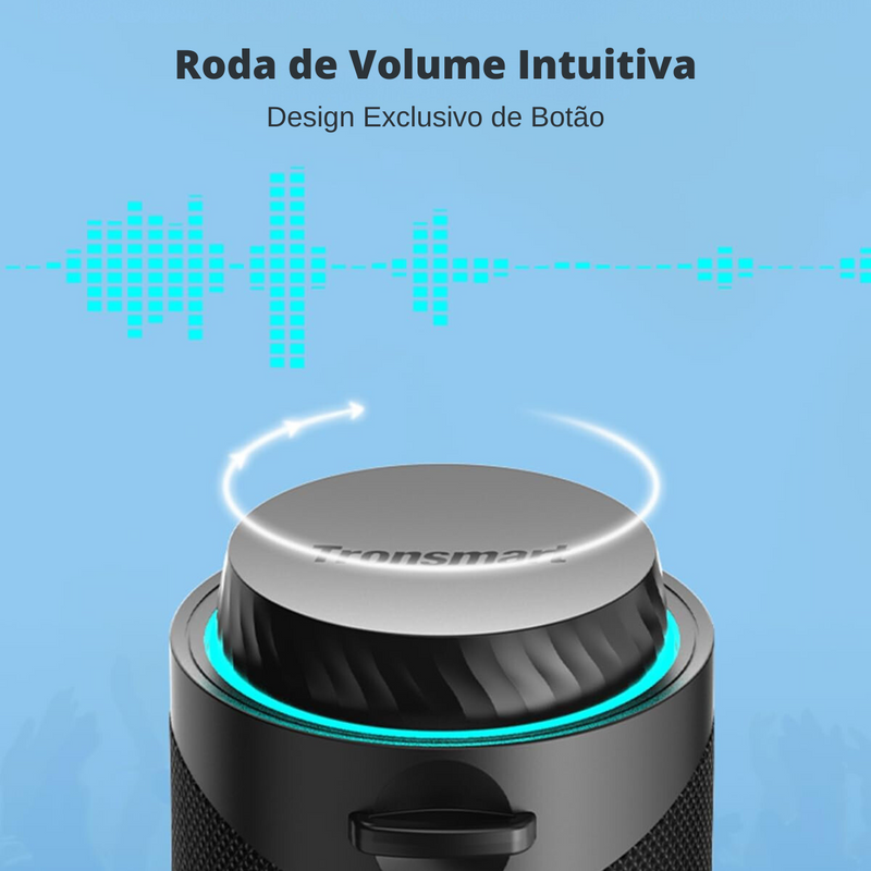 Caixa de Som Bluetooth T7 - 30W de Potência a Prova d'água (ÙLTIMAS UNIDADES)